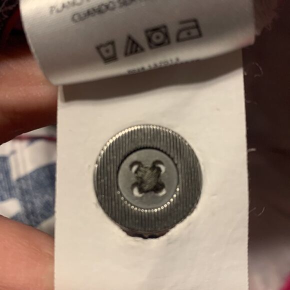 Woman's Shorts Size 10 Isaac Mizrahi Blue White Cotton Blend Stretch Preppy - Picture 7 of 7